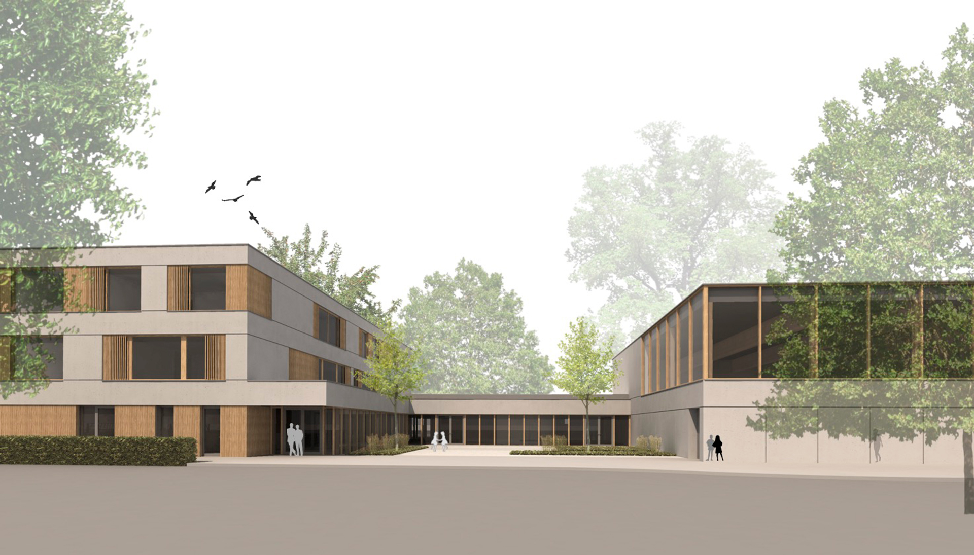 Perspektive Innenhof